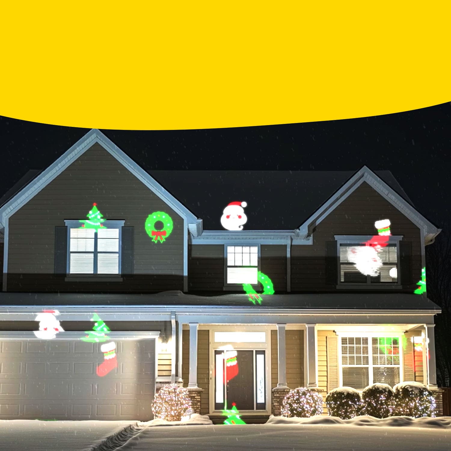 Star Shower Slide Show - Christmas | With Remote