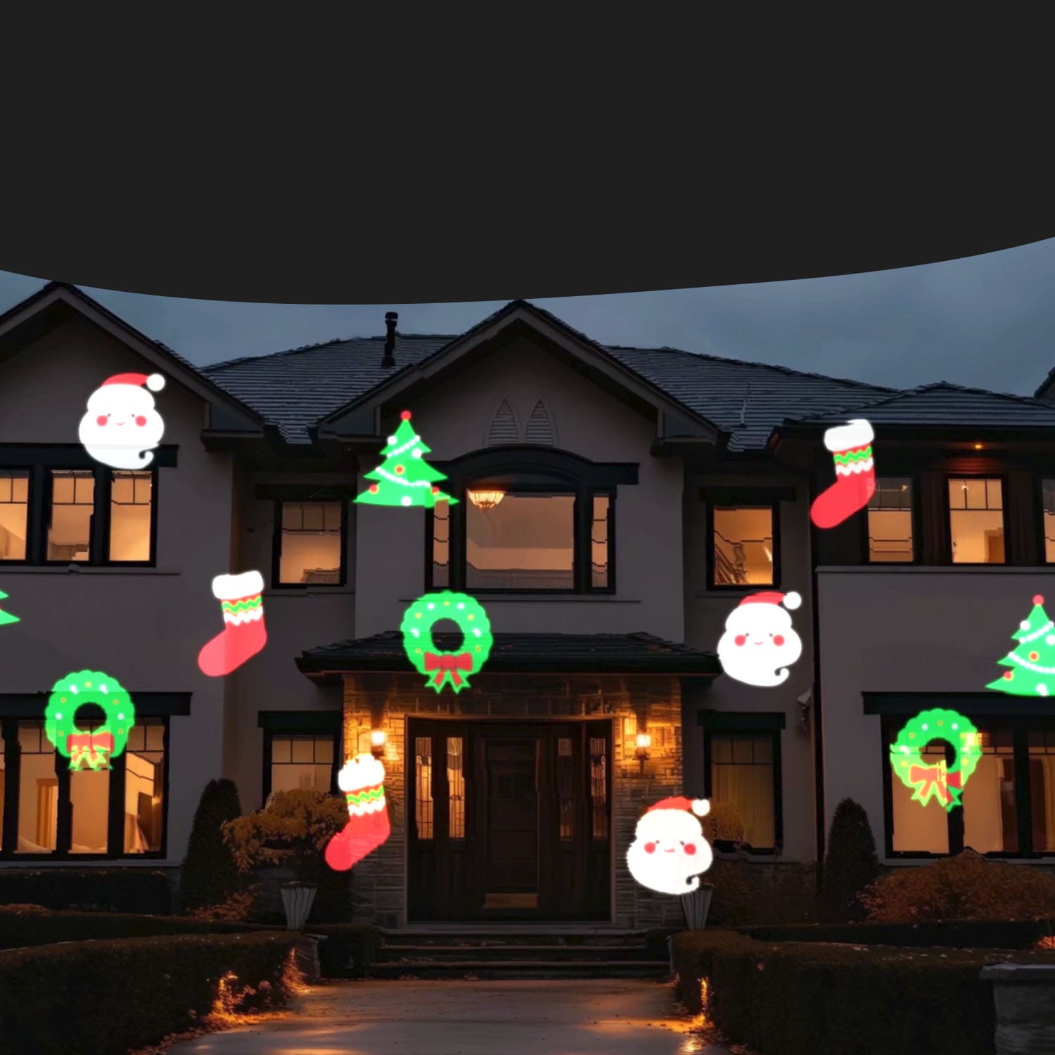 Star Shower Slide Show - Christmas | With Remote
