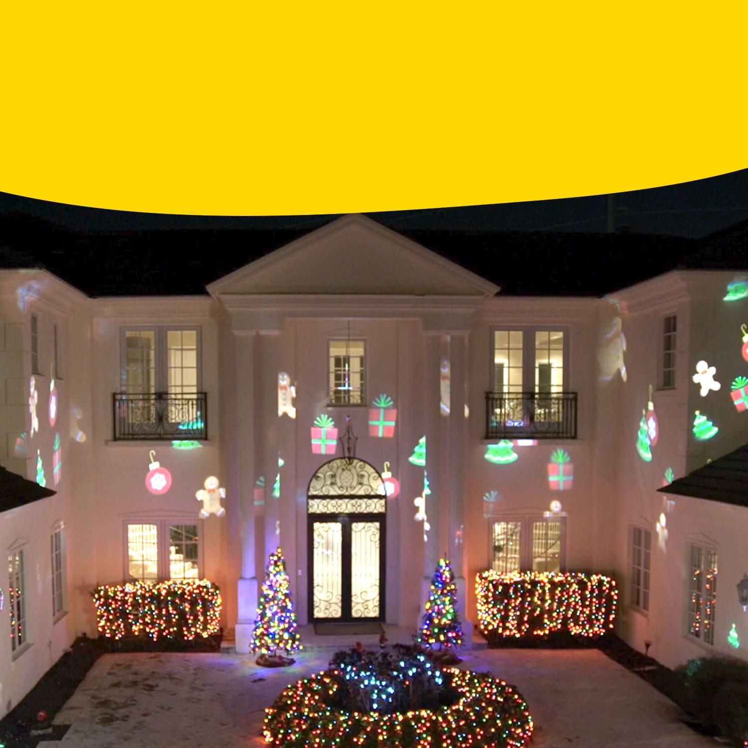 Star Shower Slide Show - Christmas | With Remote